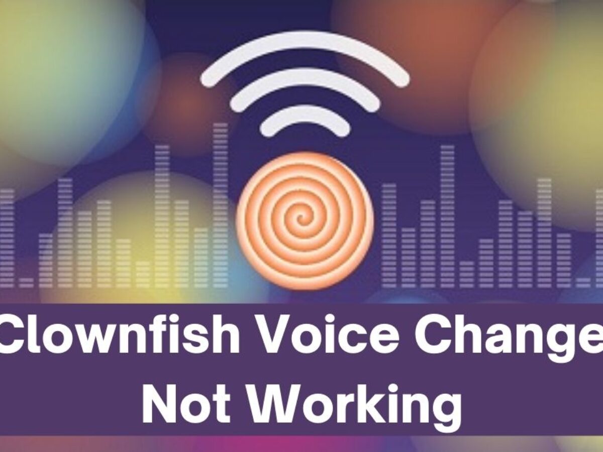 clownfish voice changer not work