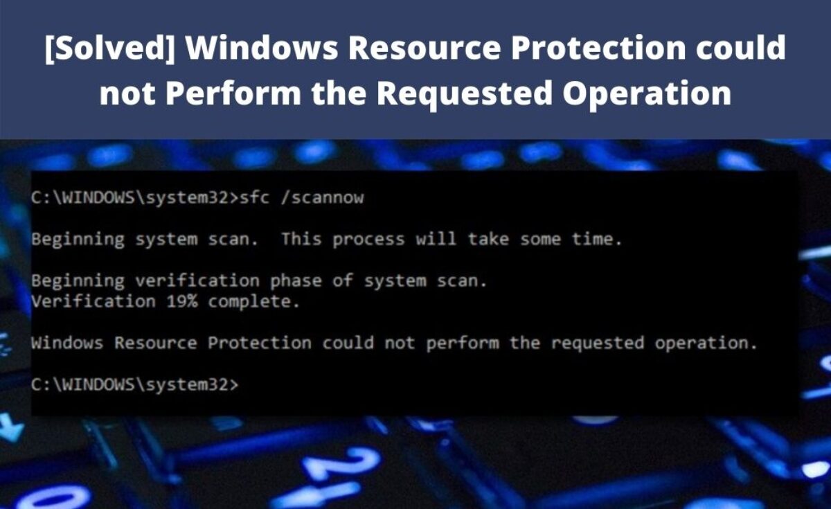 sfc windows resource protection